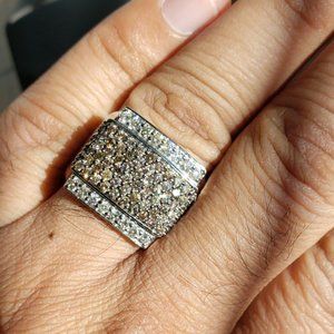 2.70 CT gorgeous real diamonds ring sz 10 stamped